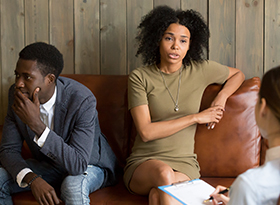 Couple in counseling