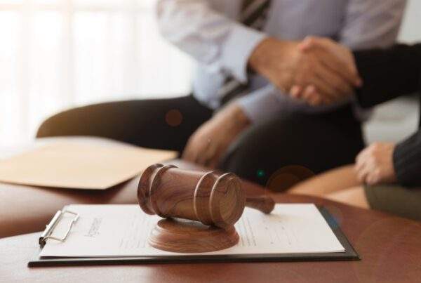 gavel and legal documents